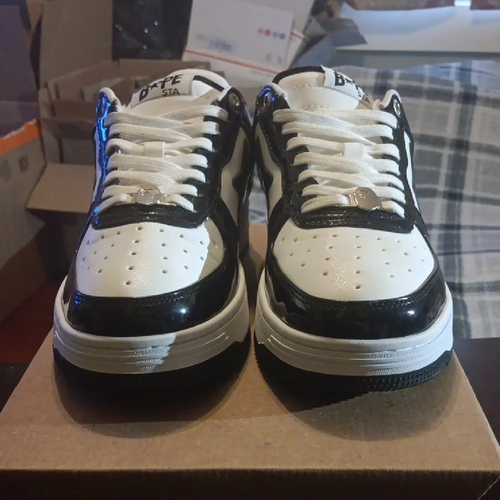 A Bathing Ape Bape Sta Low "Black" (2021) M9.5/W11 EUC - Picture 4 of 9